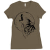 full moon Ladies Fitted T-Shirt