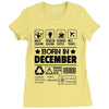 Born In December Ladies Fitted T-Shirt