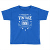 original parts vintage established 1991 perfectly aged Toddler T-shirt