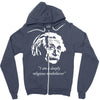 albert einstein's non believer Zipper Hoodie