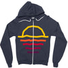 sunset line Zipper Hoodie