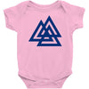 valknutr knoten der gefallenen odin nordisch symbol aspekte wotan Baby Onesie