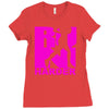 run harder gym workout Ladies Fitted T-Shirt