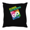 global gathering Throw Pillow