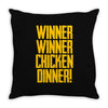 Winner Winner Chicken Dinner Throw Pillow