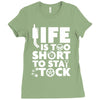 life too short to stay stocked Ladies Fitted T-Shirt