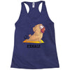 yoga pug exhale Racerback Tank