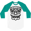 tiki mask hawaiian 3/4 Sleeve Shirt