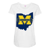 ohio for michigan Maternity Scoop Neck T-shirt