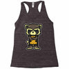 angry raccoon Racerback Tank