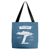 starfleet weaponry Tote Bags