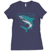 polygon shark Ladies Fitted T-Shirt