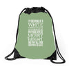white christmas Drawstring Bags