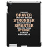 Braver Stronger Smarter Uterine Cancer Awareness iPad 3 and 4 Case