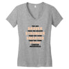 Braver Stronger Smarter Uterine Cancer Awareness Women's V-Neck T-Shirt
