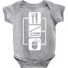 v2 eat sleep computer mouse Baby Bodysuit