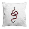 snake red black Throw Pillow