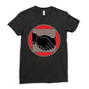 hand shake Ladies Fitted T-Shirt