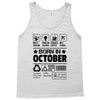 Born In October Tank Top