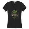 green dragon lager Women's V-Neck T-Shirt