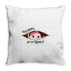 disculpame ya es agosto white girl black print Throw Pillow