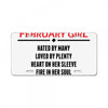 Smartass February Girl License Plate