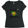 world's best mom Women's Triblend Scoop T-shirt