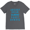 alphabet abc elemno V-Neck Tee
