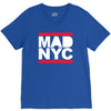 mad nyc new york city run fashion baseball jersey V-Neck Tee