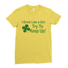 drink like a girl Ladies Fitted T-Shirt