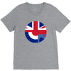 mod union jack, ideal gift, birthday present V-Neck Tee