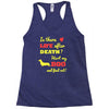 mans best friend Racerback Tank
