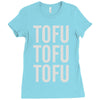 tofu tofu tofu Ladies Fitted T-Shirt