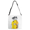 breaking bad lego parody Adjustable Strap Totes