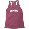 criminal biker rap Racerback Tank