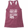 military has my soldier i have his heart Racerback Tank