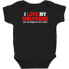 i love my girlfriend Baby Bodysuit