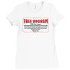 Free Orgasm Coupon Ladies Fitted T-Shirt