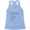I miss you my heart is empaty wİthout you Racerback Tank