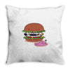 monster burger Throw Pillow