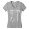 sketch of piston 2 Women's V-Neck T-Shirt