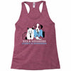 rex and whiskers attorneys Racerback Tank
