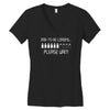 dad to be loading please wait new Women's V-Neck T-Shirt
