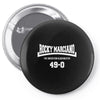 rocky marciano the brooklyn blockbuster 49 0 logo Pin-back button