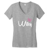 Wifey white Women's V-Neck T-Shirt