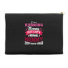 running mommy white Accessory Pouches