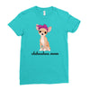 chihuahua mom Ladies Fitted T-Shirt