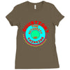 question your thinking flowy crop Ladies Fitted T-Shirt