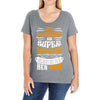 My Daughter Is Super Awesome Her Mom Ladies Curvy T-Shirt