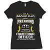 proud dad freaking Ladies Fitted T-Shirt